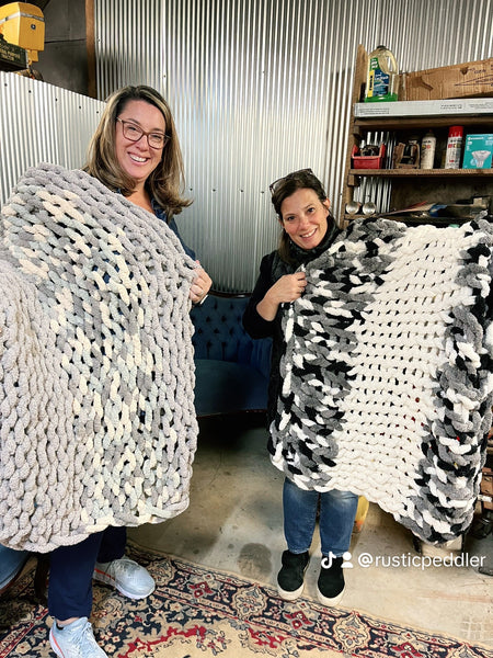 Chunky Knit Blanket DIY Workshop 2/18/24