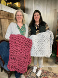Chunky Knit Blanket DIY Workshop 2/25/24
