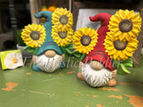 Ceramic Sunflower gnome workshop 4/30/22