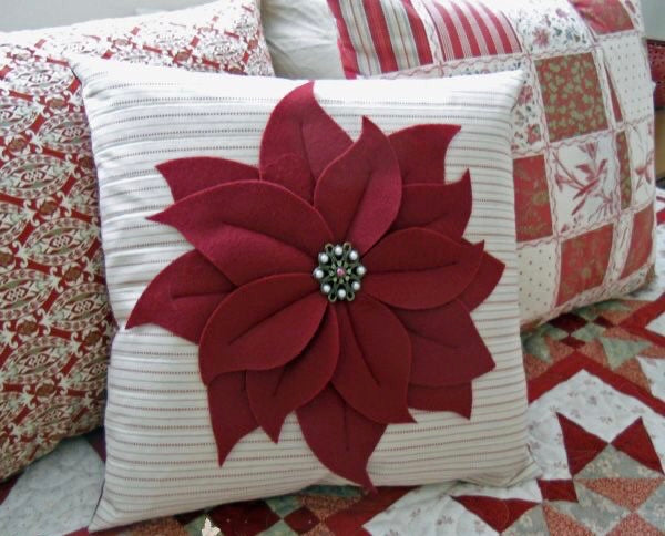 DIY Poinsettia Pillow Sewing Workshop