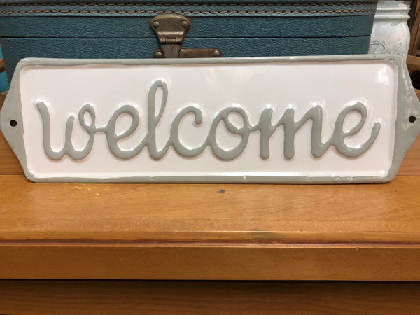 14” Metal Farmhouse Welcome Sign