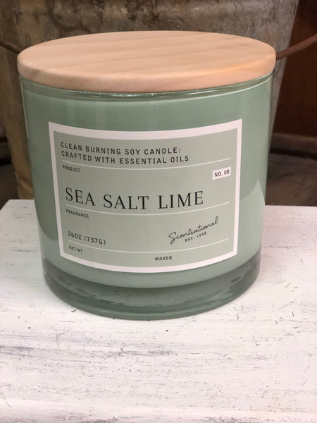 Sea Salt Lime 3 Wick Candle