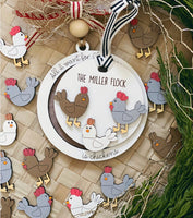 All I Want For Christmas is Chickens Christmas Ornament