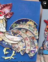Mosaic Rooster DIY workshop 8/13/22