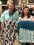 Chunky knit blanket Workshop 1/8/22