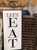 Let’s Eat Metal Sign