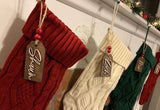 Cable Knit Christmas Stocking