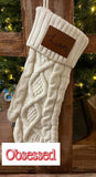 Cable Knit Christmas Stocking