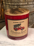 Farm Fresh Christmas Spruce 3 Wick Candle