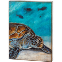 Sea turtle box sign