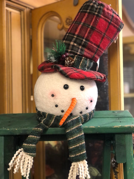 Snowman Head Shelf Setter