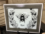 Bee Kind Glass Cutting Board