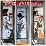Stained glass mosaic snowman DIY WORKSHOP 12/11/22
