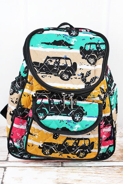 Route 66 Jeep Themed Backpack