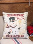 Believe in the Magic Christmas Pillow