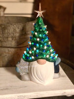 Unpainted Ceramic Christmas Tree Gnome