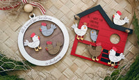 All I Want For Christmas is Chickens Christmas Ornament