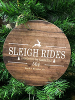 Sleigh Rides Door Hanger/ Ornament