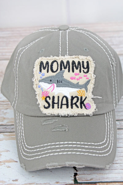 Mommy Shark Vintage Style Cap