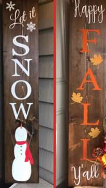 DIY Double Sided Seasonal Porch Sign Workshop
